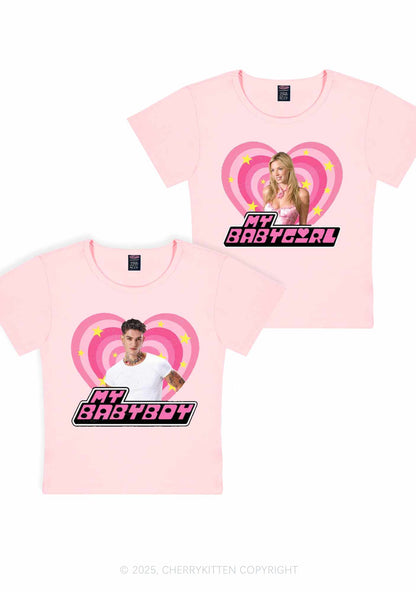 Custom Photo My Baby Y2K Valentine's Day Baby Tee Cherrykitten