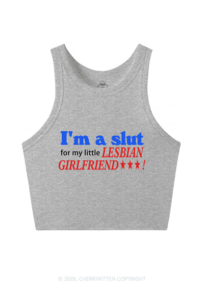 Slxt For Lesbian Girlfriend Pride Y2K Crop Tank Top Cherrykitten