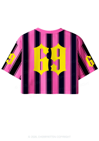 Girls Love My Swag Pride Y2K Crop Sport Jersey Shirts Cherrykitten