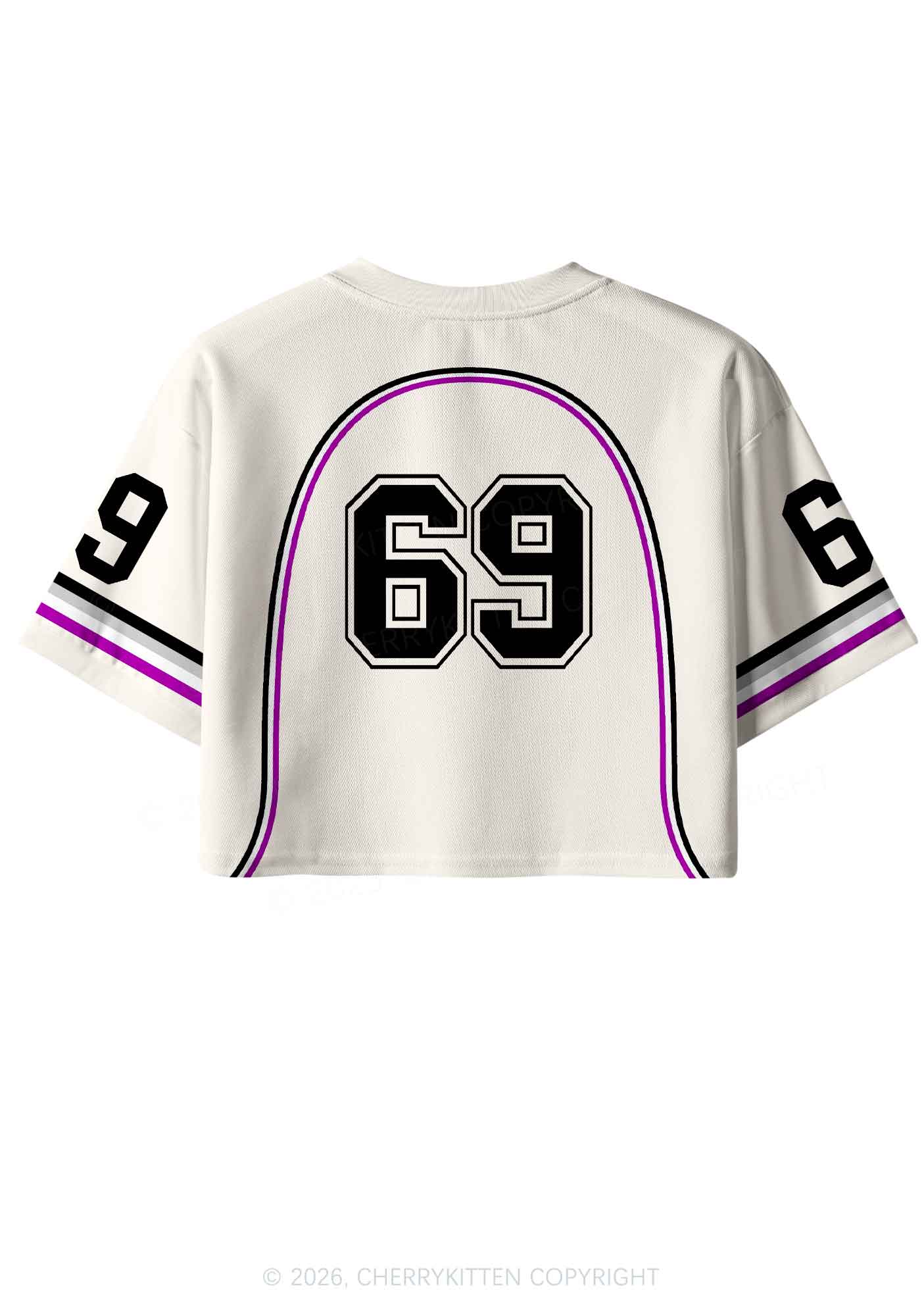Off To Put The Ace In Menace Pride Y2K Crop Sport Jersey Shirts Cherrykitten