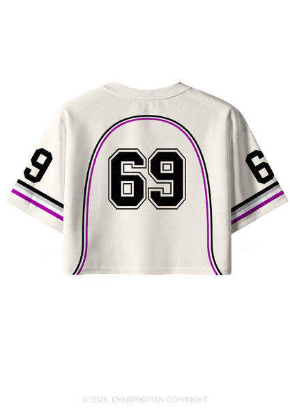 Off To Put The Ace In Menace Pride Y2K Crop Sport Jersey Shirts Cherrykitten