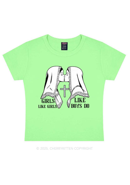 Girls Like Girls Pride Y2K Baby Tee Cherrykitten