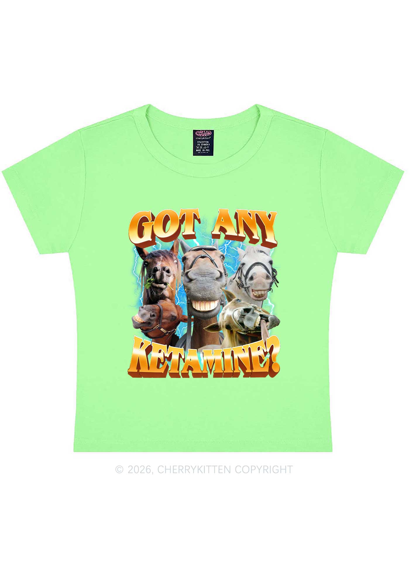 Got Any Kxxamine Y2K Baby Tee Cherrykitten