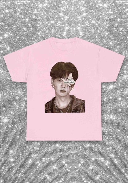 Bangtan First Love Kpop Y2K Chunky Shirt Cherrykitten