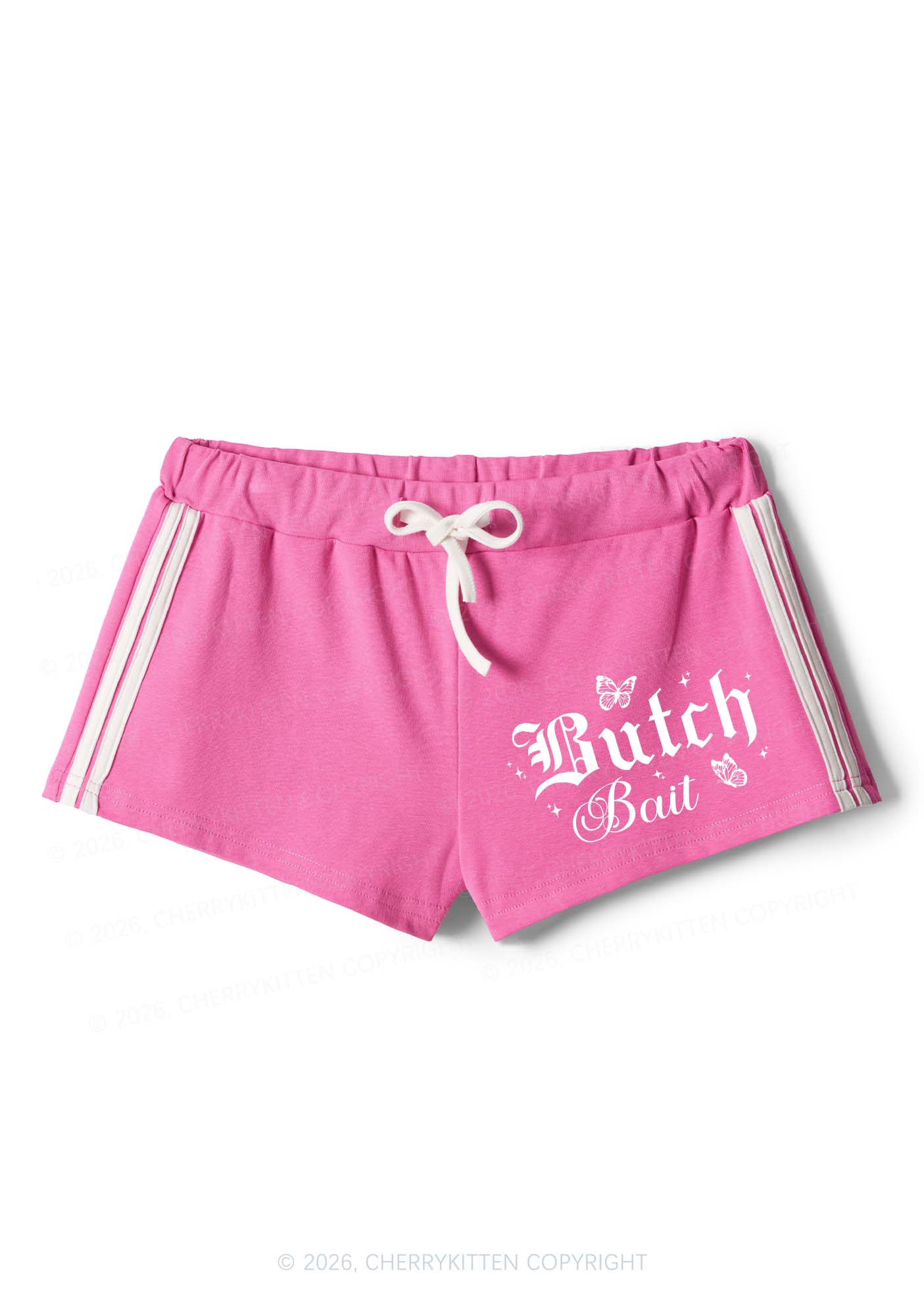 Butch Bait Pride Y2K Drawstring Mini Shorts Cherrykitten