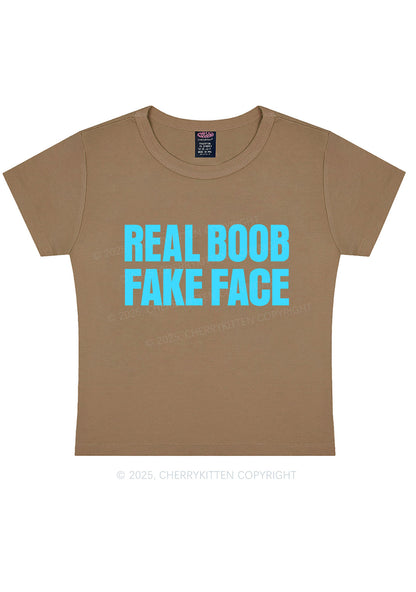 Fake Face Real Bxxb Y2K Baby Tee Cherrykitten