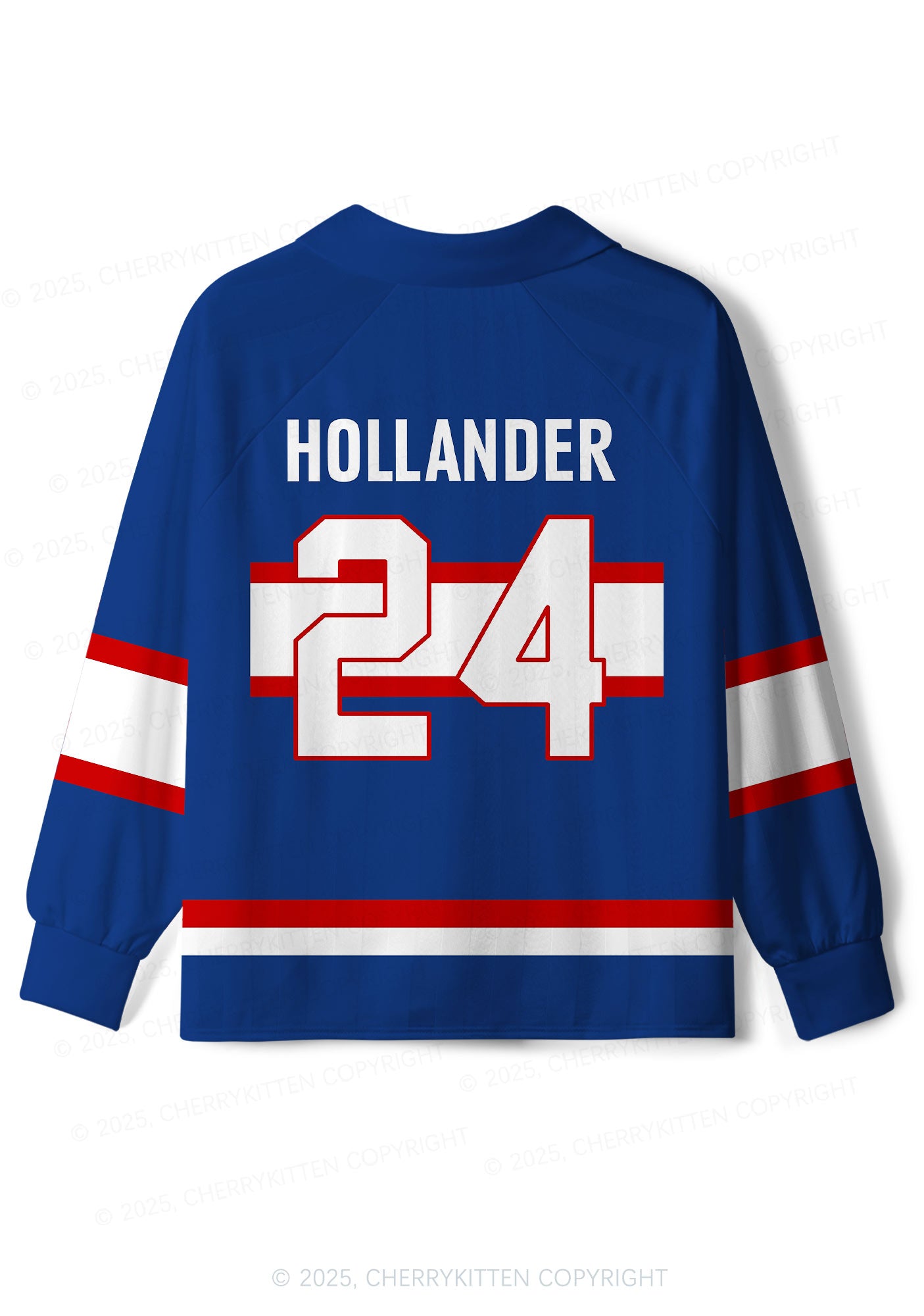 Blue Hockey Boys Kissing HR Y2K Long Sleeve Sport Jersey Shirts Cherrykitten