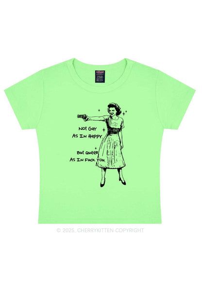 But Queer As In Pride Y2K Baby Tee Cherrykitten