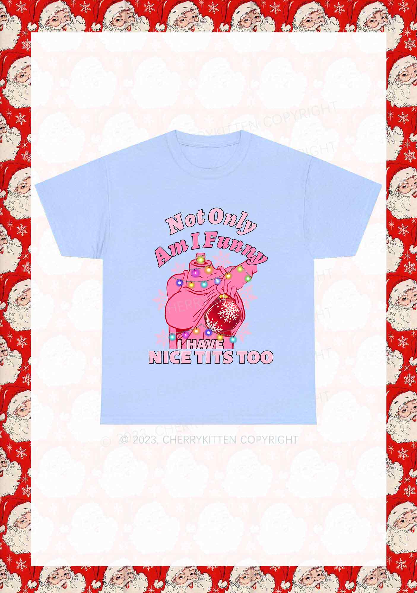 I Have Nice Dots Too Christmas Y2K Chunky Shirt Cherrykitten