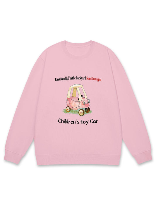Children's Toy Car Y2K Sweatshirt