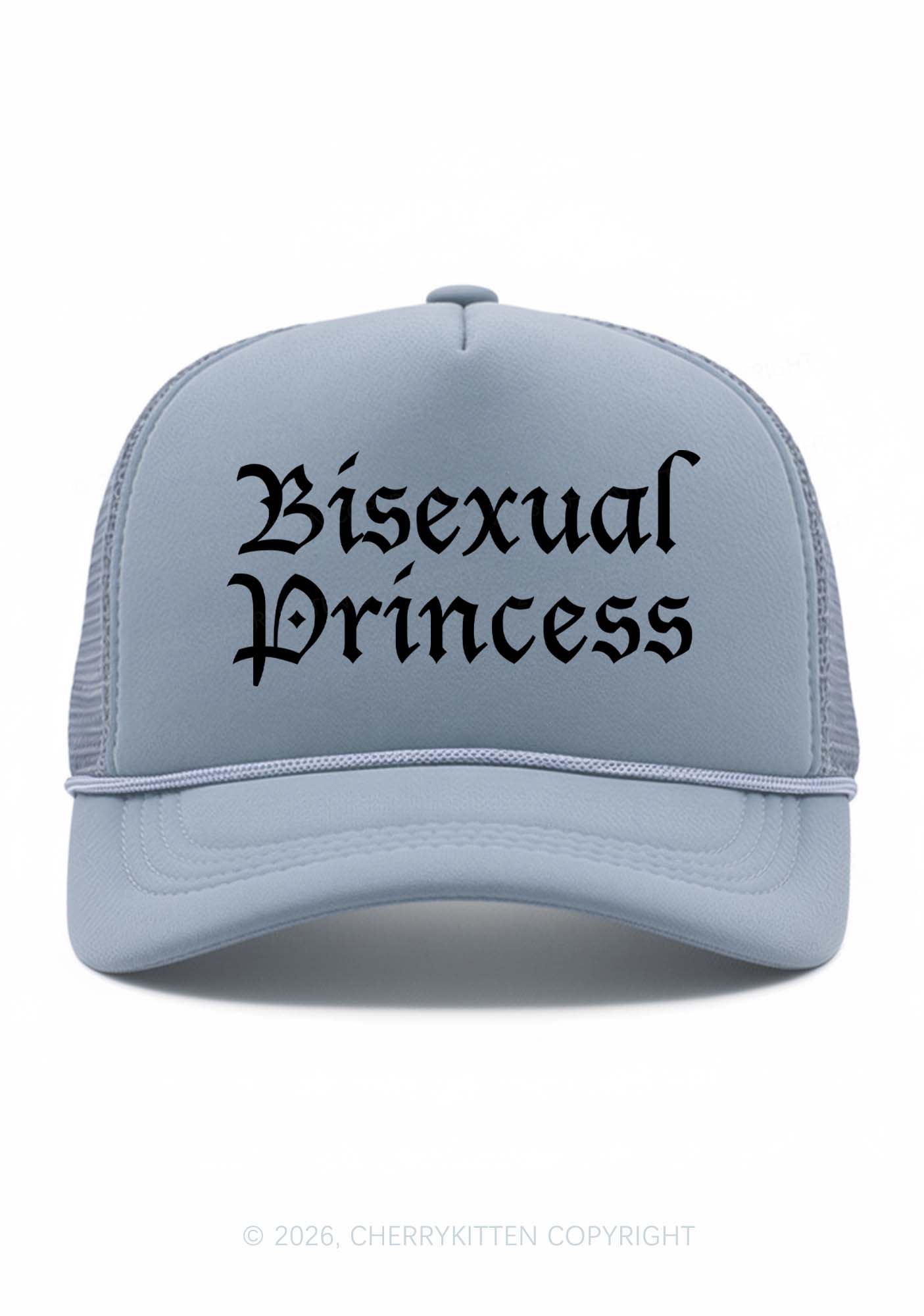 Bisexual Princess Pride Y2K Trucker Hat Cherrykitten