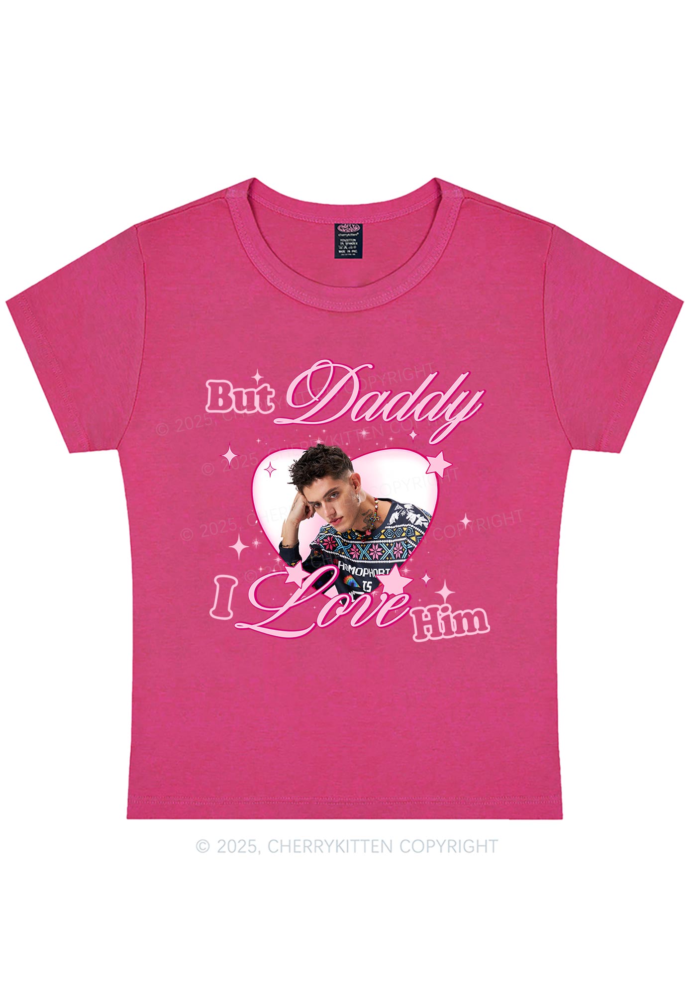 Custom But Daddy I Love Y2K Baby Tee Cherrykitten
