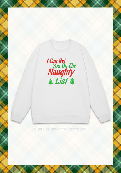 I Can Get You On The Naughty List Christmas Y2K Sweatshirt Cherrykitten