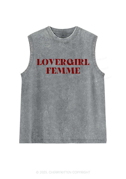 Lovergirl Femme Pride Y2K Washed Muscle Tank Cherrykitten