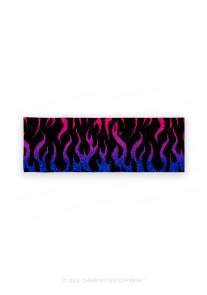 Bisexual Flame Pride Y2K Print Headband Cherrykitten