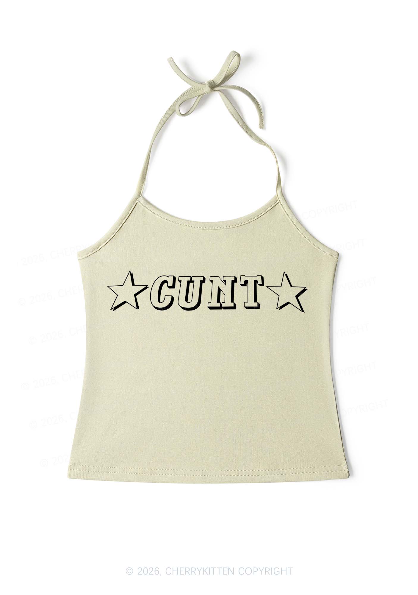 Star Count Y2K Halter Neck Cami Cherrykitten