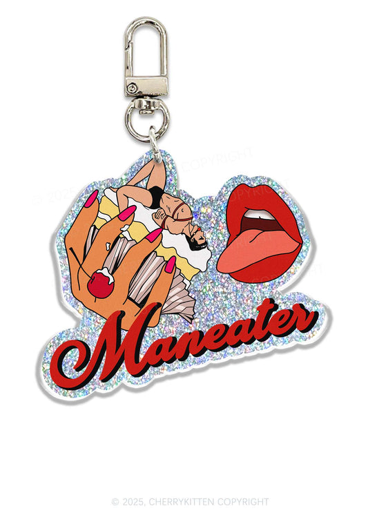 Maneater Mouth 1Pc Y2K Glitter Keychain Cherrykitten