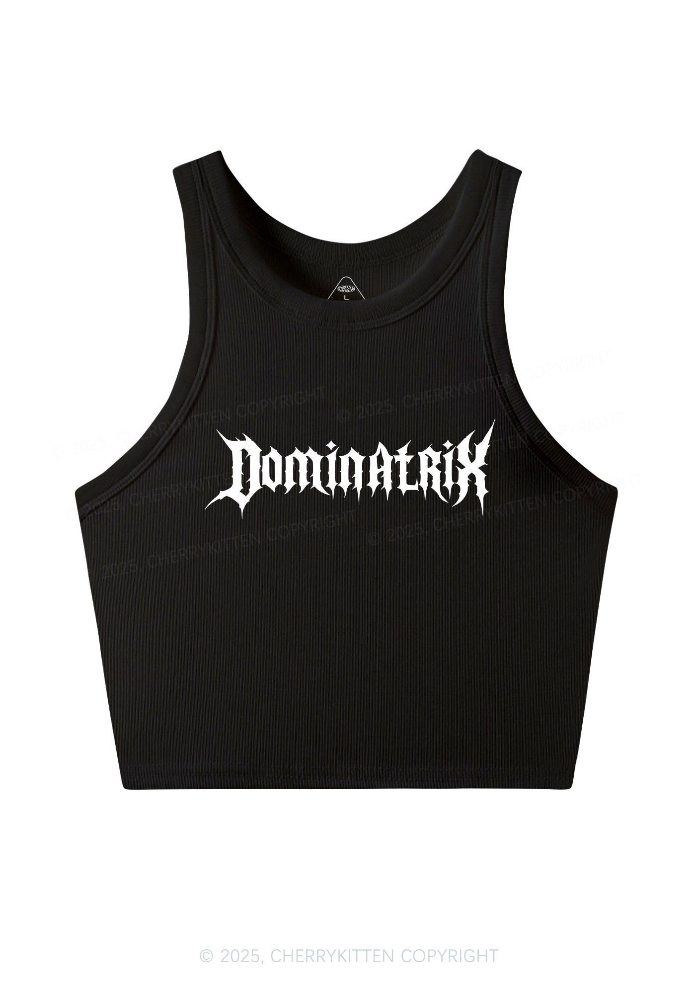 Dominatrix Y2K Crop Tank Top Cherrykitten