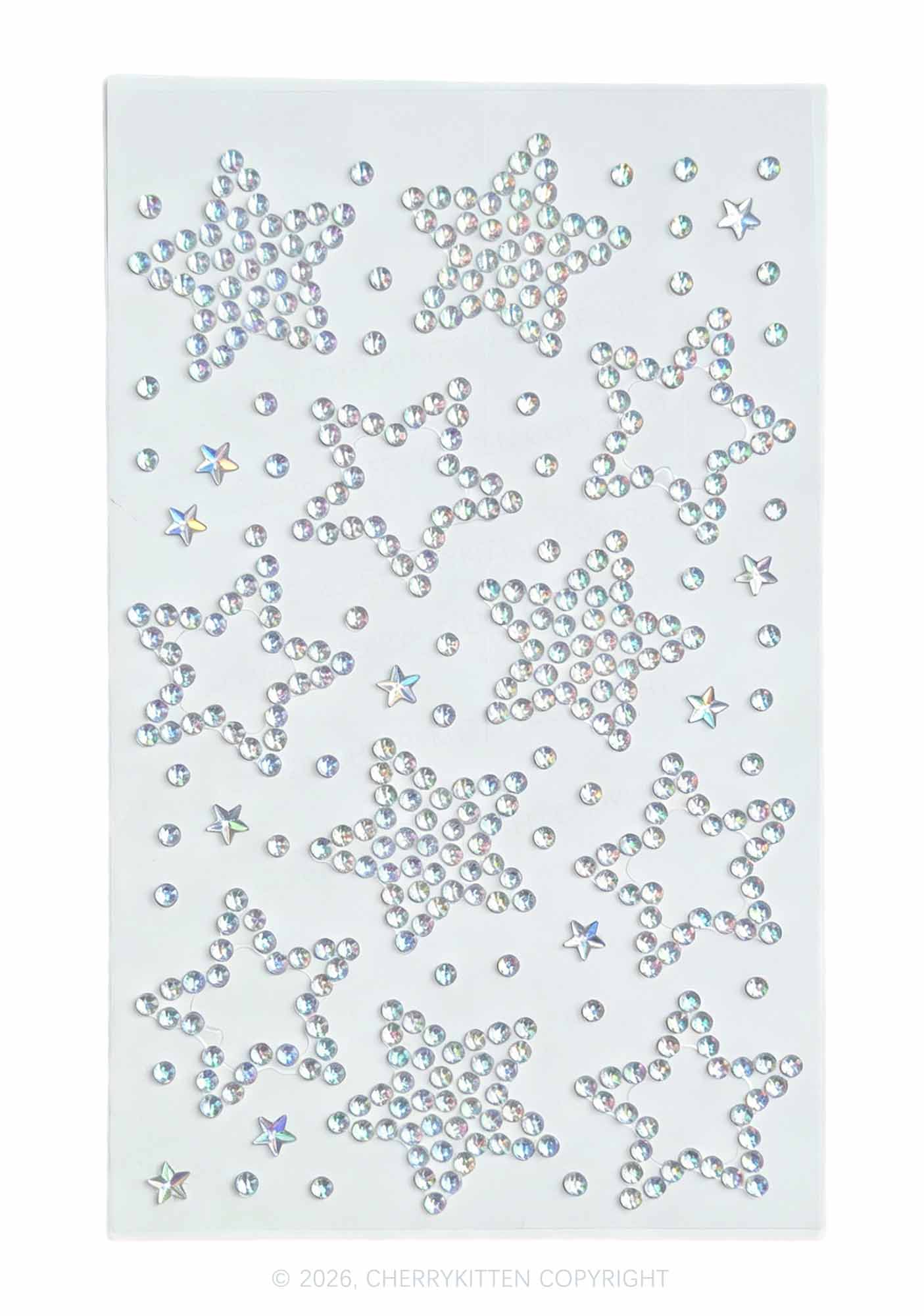 1pc Star Rhinestone Y2K Face Sticker Cherrykitten