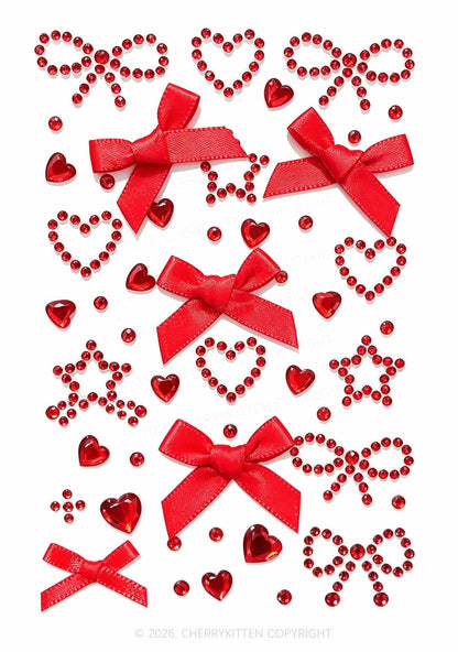 1pc Butterfly Rhinestone Y2K Face Sticker Cherrykitten