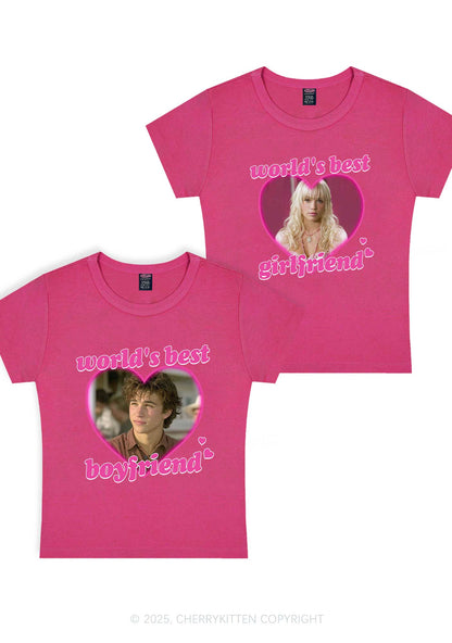 Custom Worlds Best BF GF Y2K Valentine's Day Baby Tee Cherrykitten