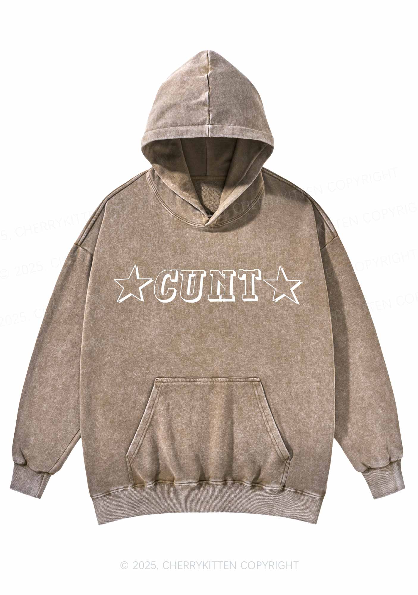 Star Count Y2K Washed Hoodie Cherrykitten
