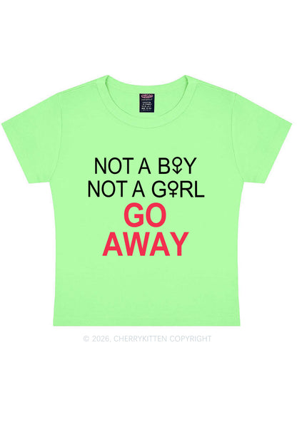 Go Away Pride Y2K Baby Tee Cherrykitten