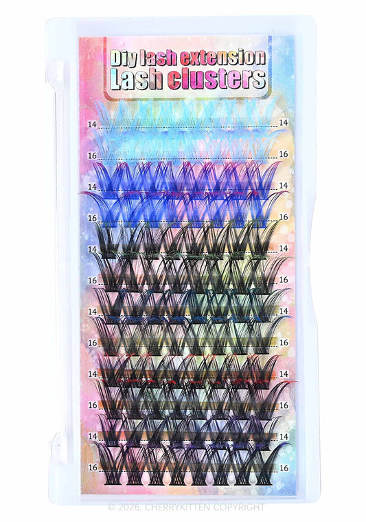 DIY Lash Clusters 96pcs Y2K Individual Eyeslash Extensions Cherrykitten