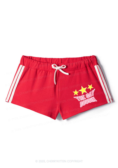 The Gay Cousin Pride Y2K Drawstring Mini Shorts Cherrykitten
