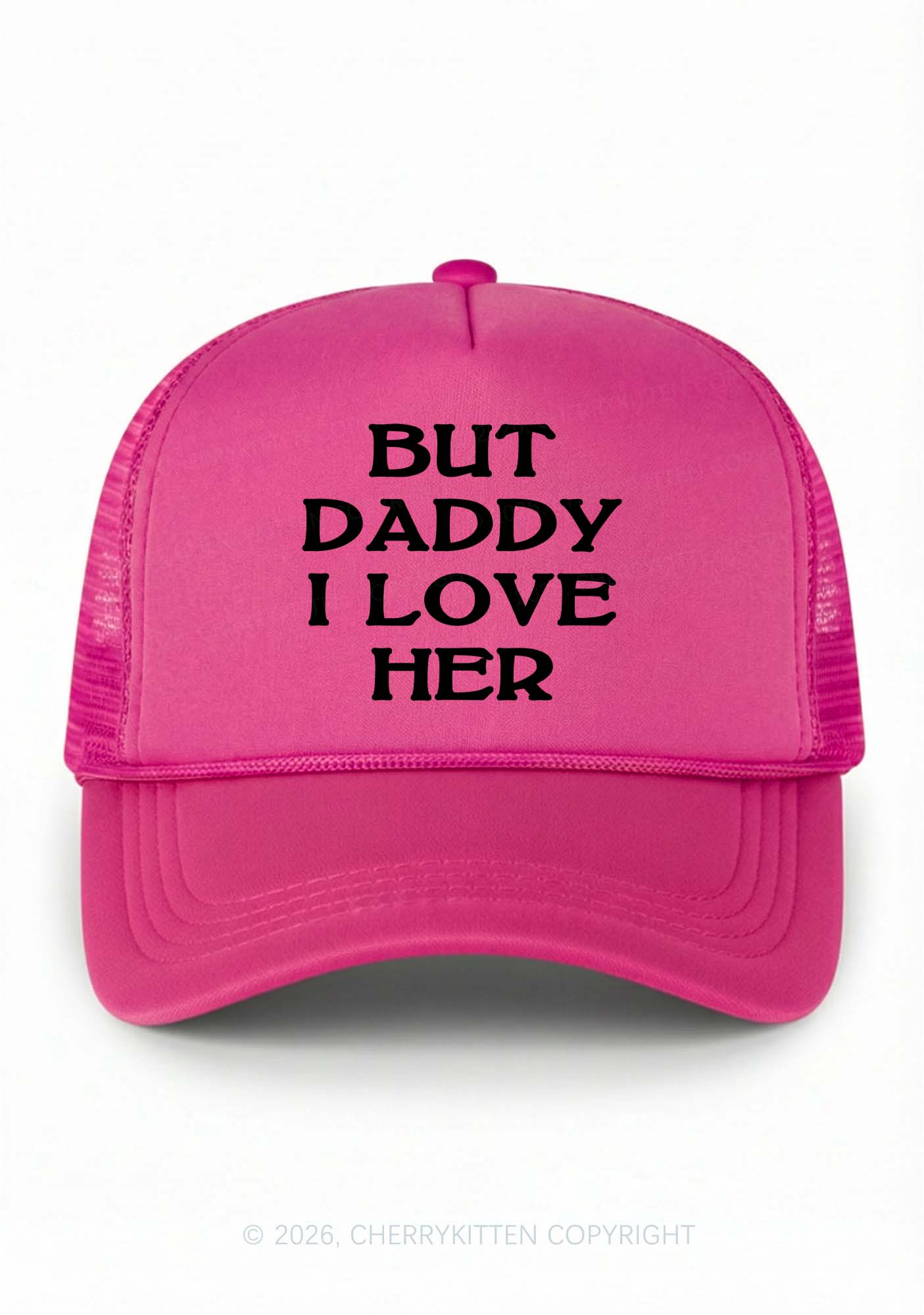 But Daddy I Love Her Pride Y2K Trucker Hat Cherrykitten