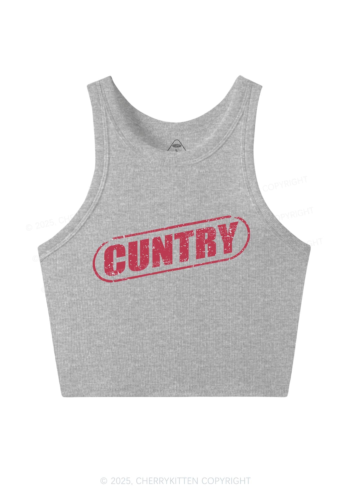 Cuntry Y2K Crop Tank Top Cherrykitten