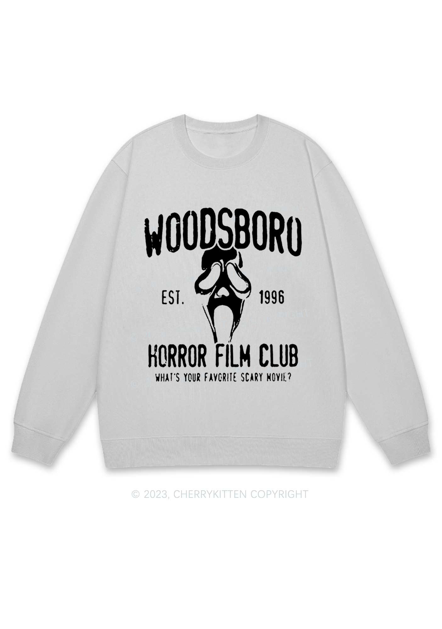 Horror Film Club Halloween Y2K Sweatshirt Cherrykitten
