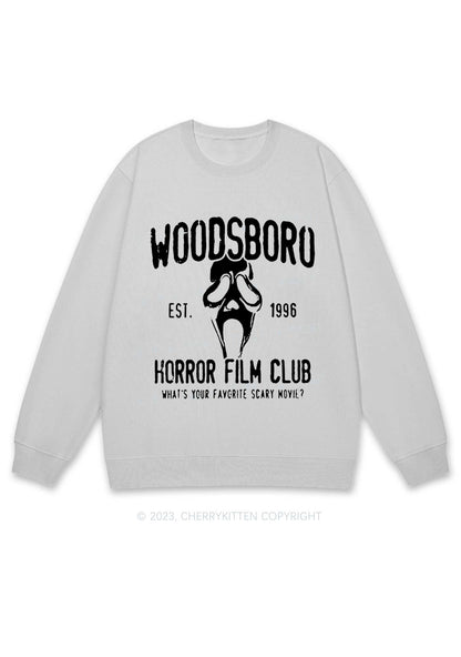 Horror Film Club Halloween Y2K Sweatshirt Cherrykitten