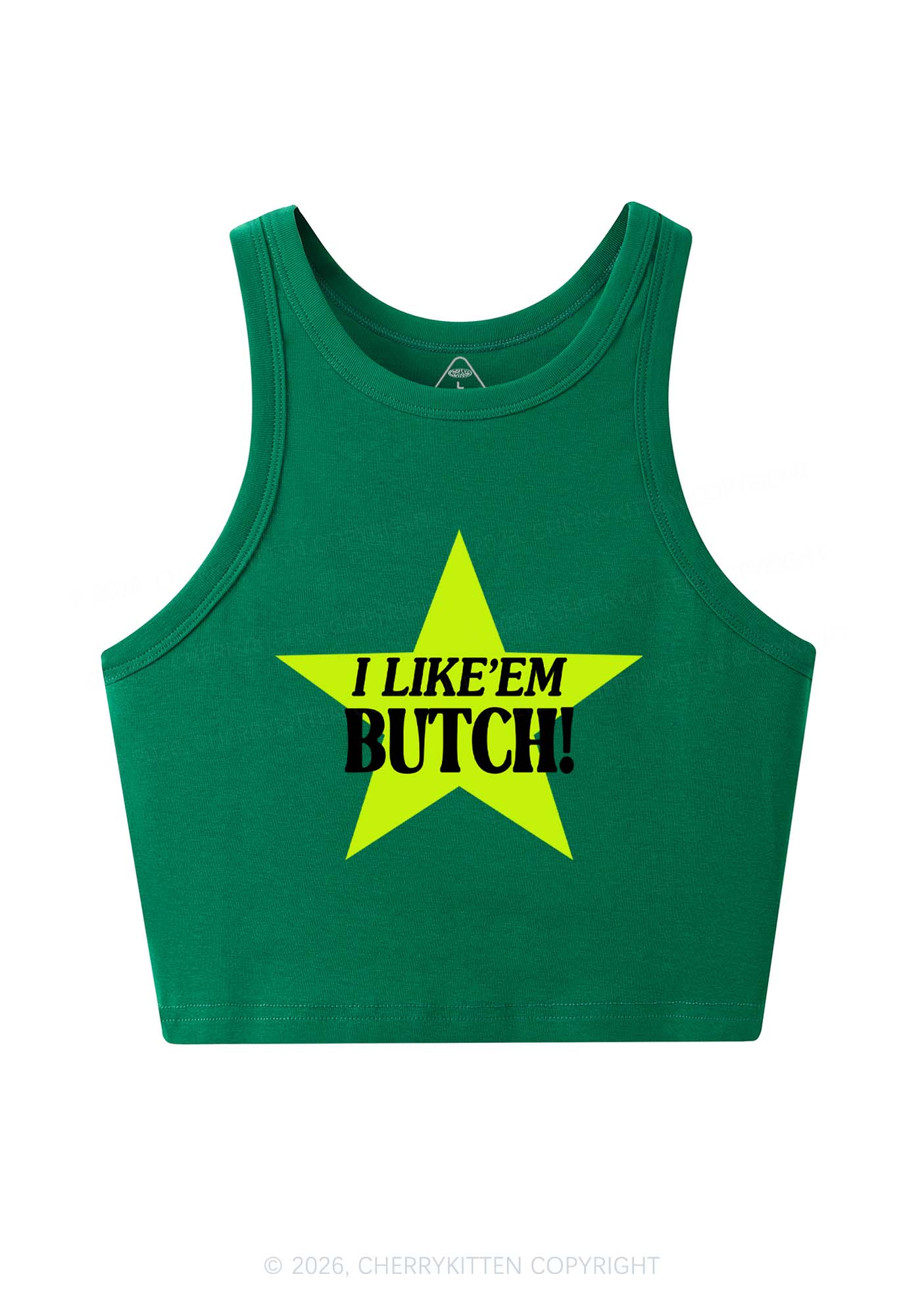 I Like Butch Pride Y2K Crop Tank Top Cherrykitten