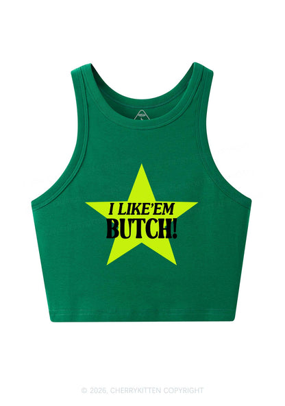 I Like Butch Pride Y2K Crop Tank Top Cherrykitten