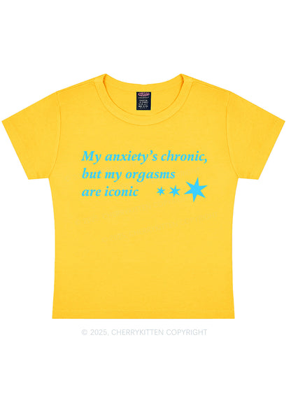Anxiety Chronic Y2K Baby Tee Cherrykitten