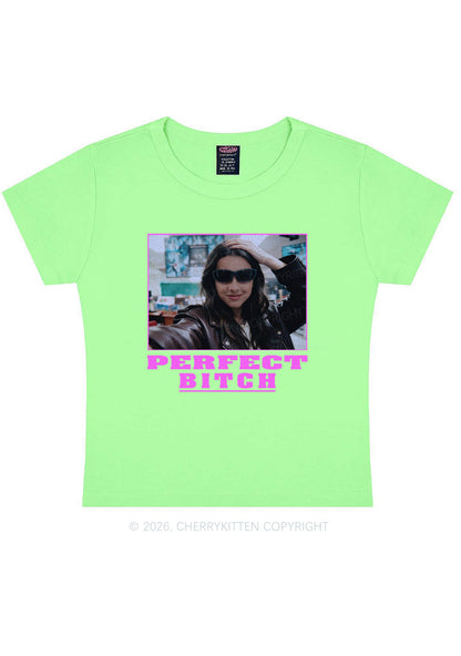 Custom Perfect Bxxch Y2K Baby Tee Cherrykitten