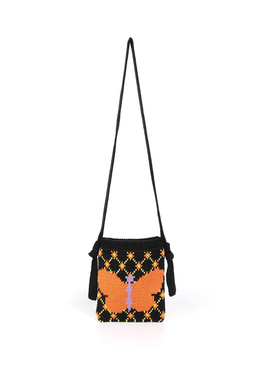 Butterfly Knitted Y2K Shoulder Bag Cherrykitten