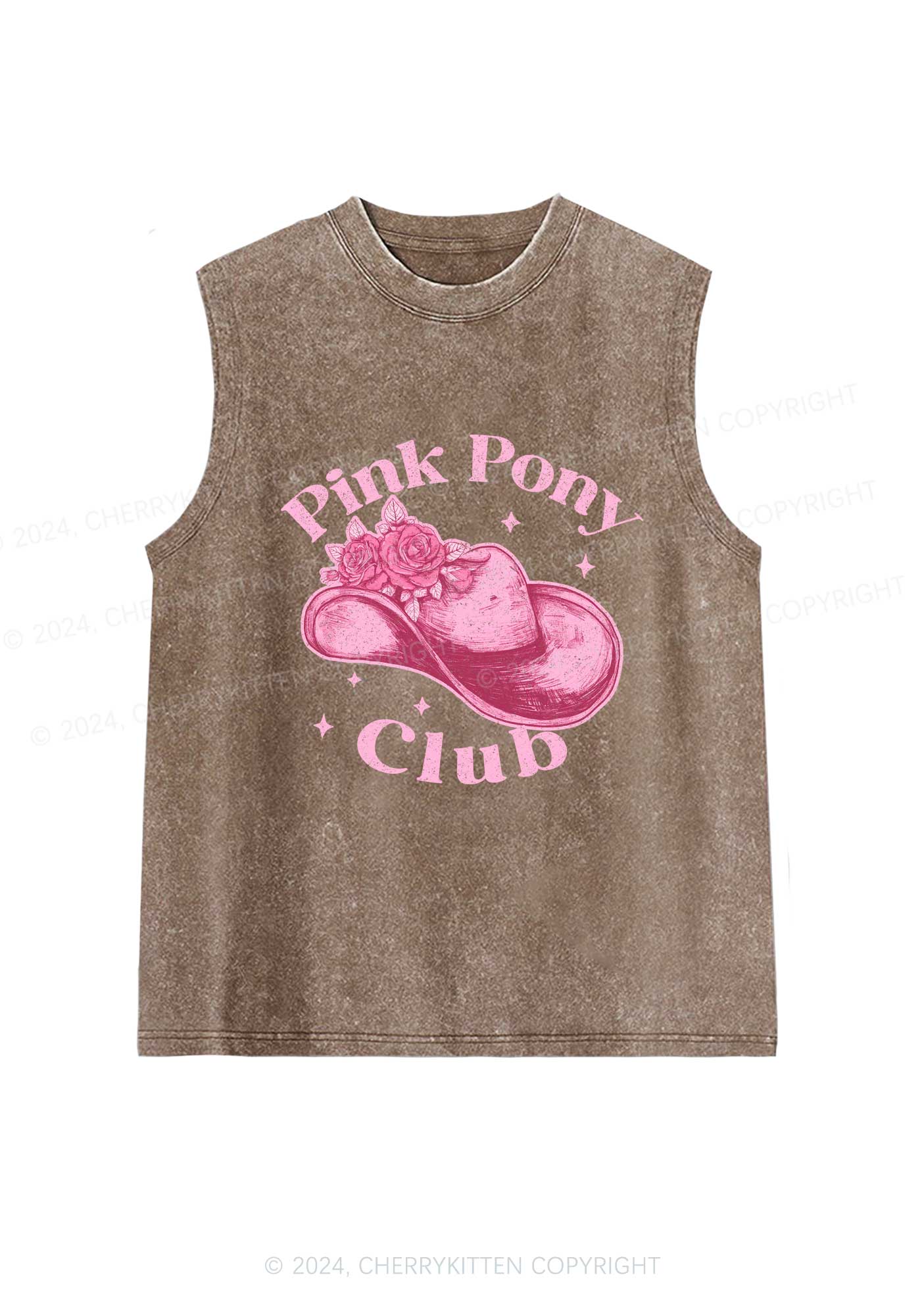 Pink Pony Club Y2K Washed Tank Cherrykitten