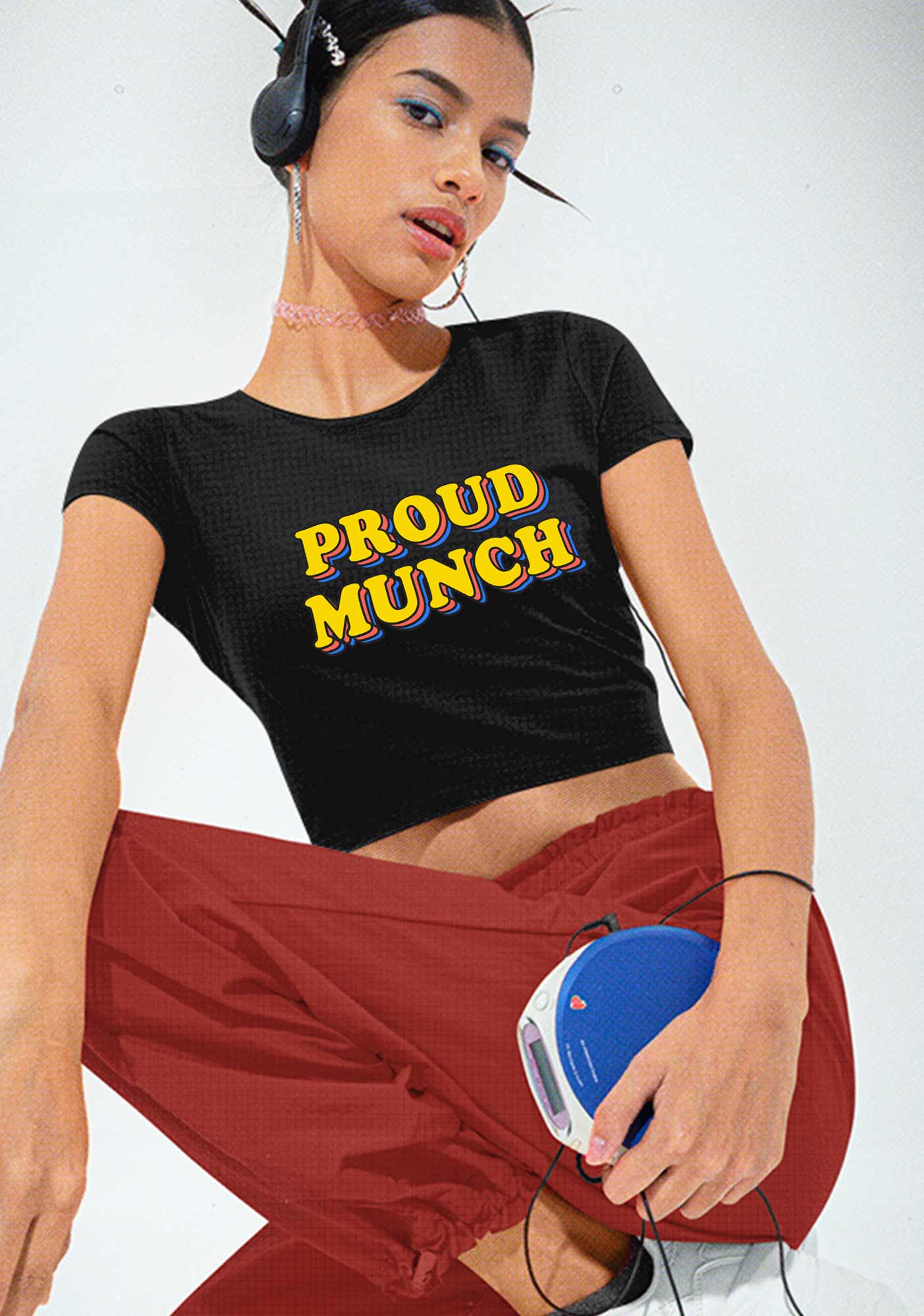 Proud Munch Y2K Baby Tee