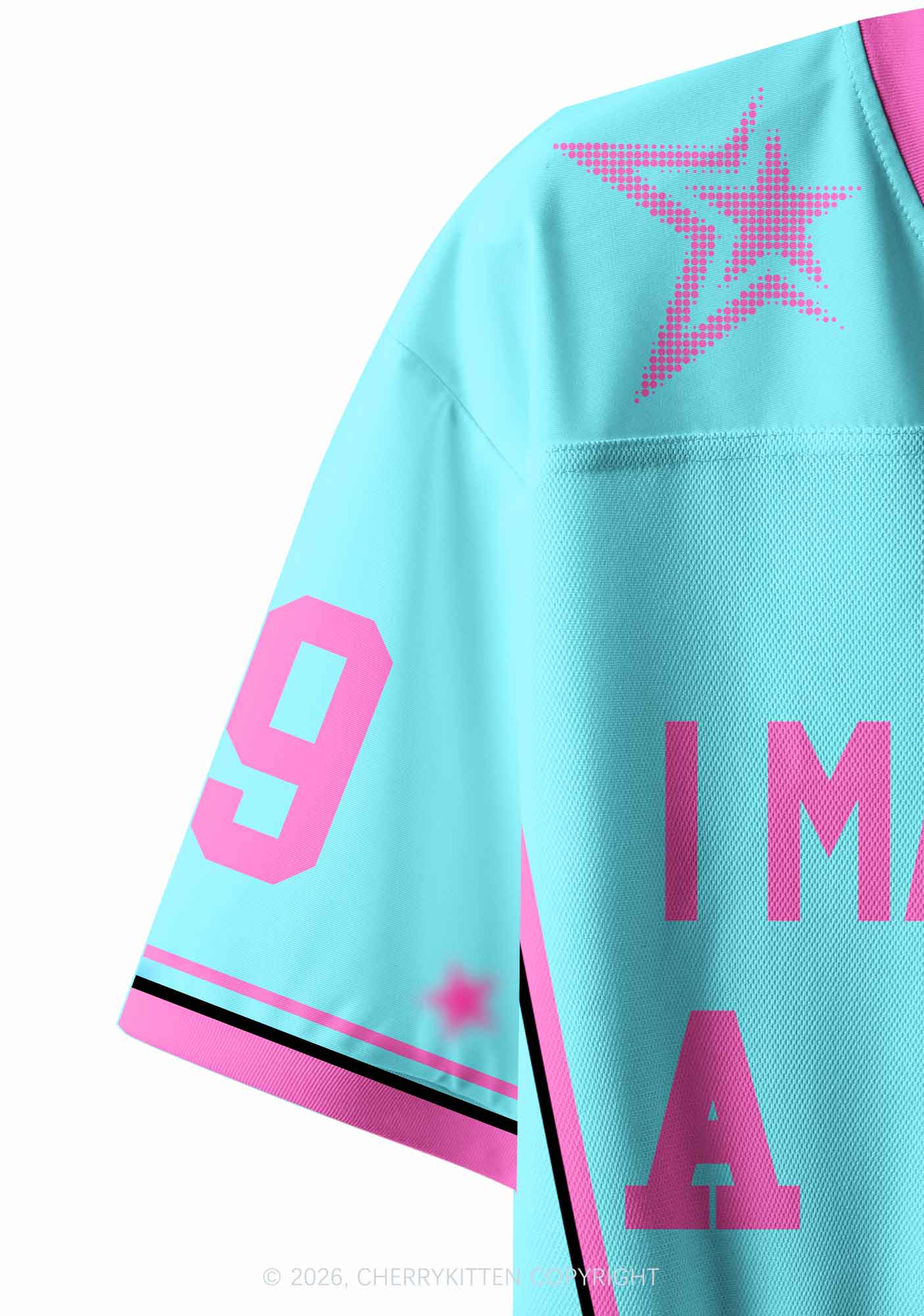 Made Your Dad A Good Boy Y2K Crop Sport Jersey Shirts Cherrykitten