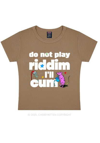 Do Not Play Riddim Y2K Baby Tee Cherrykitten