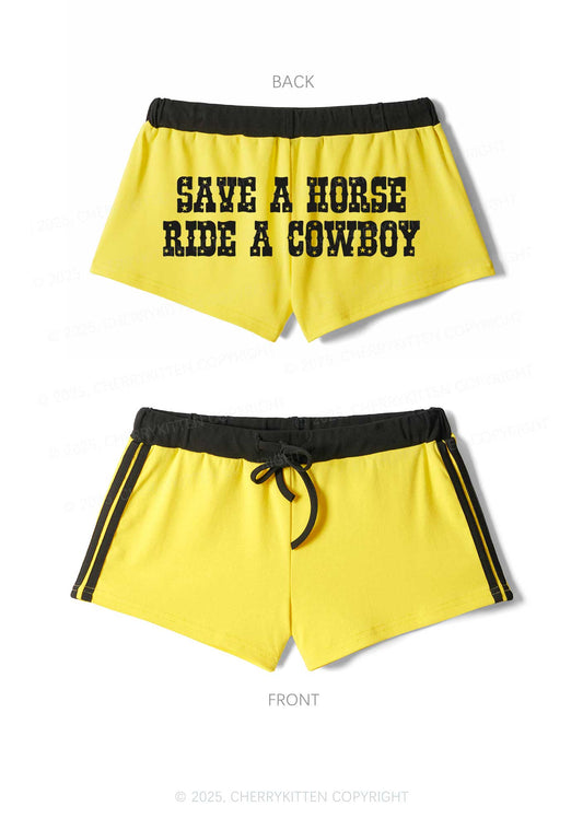 Save A Horse Y2K Drawstring Mini Shorts Cherrykitten