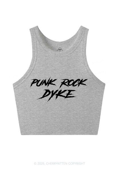 Punk Rock Dyke Pride Y2K Crop Tank Top Cherrykitten