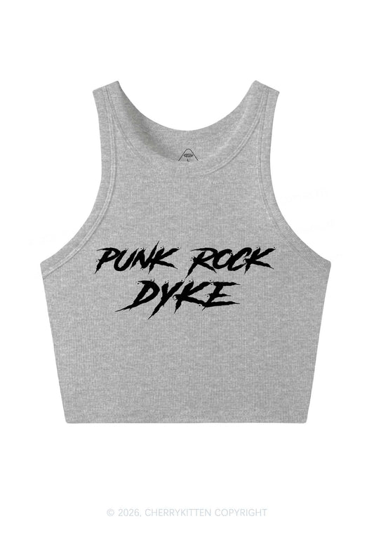 Punk Rock Dyke Pride Y2K Crop Tank Top Cherrykitten
