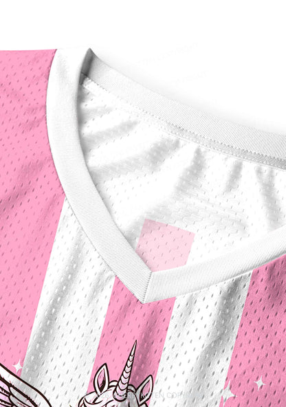 Sakura Alpha Male Unicorn Pride Y2K Sport Jersey Tank Cherrykitten
