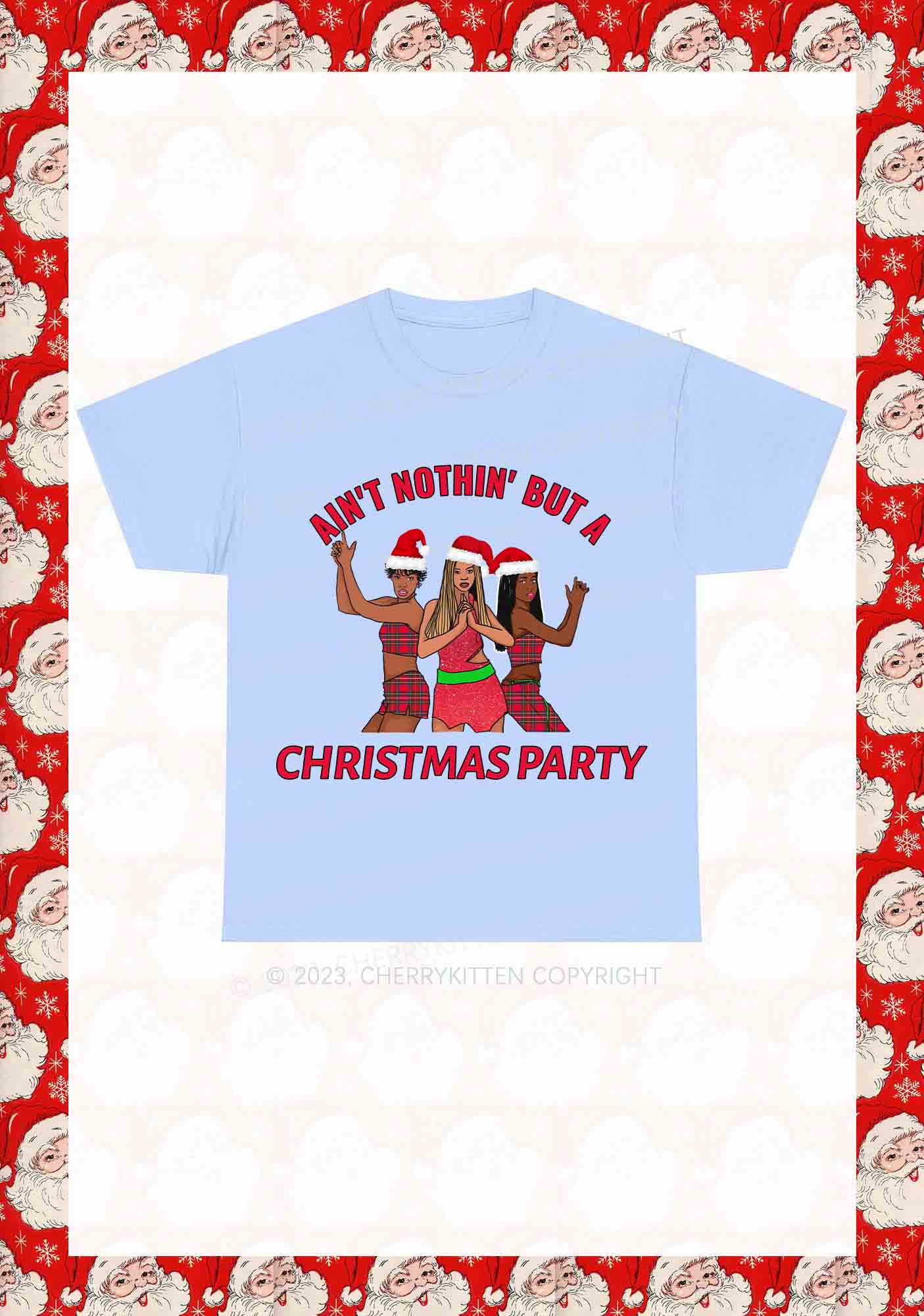 Ain't Nothin' But A Christmas Party Y2K Chunky Shirt Cherrykitten