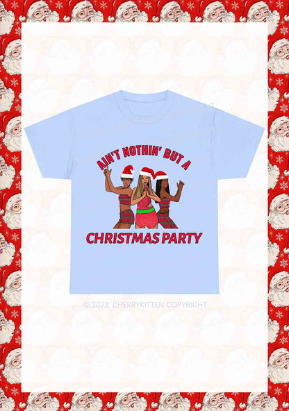 Ain't Nothin' But A Christmas Party Y2K Chunky Shirt Cherrykitten