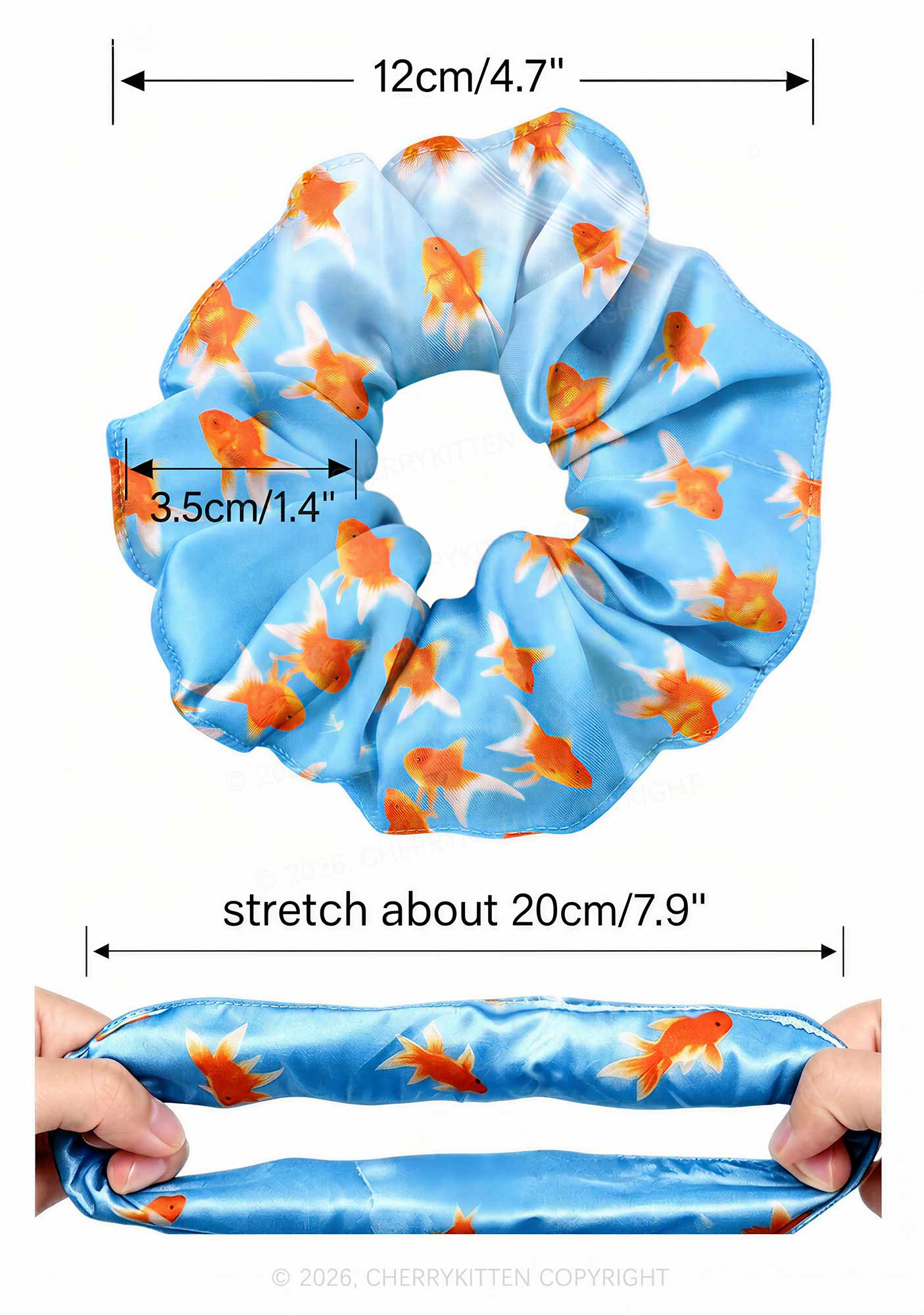 Pink Leopard Y2K Hair Scrunchie Cherrykitten