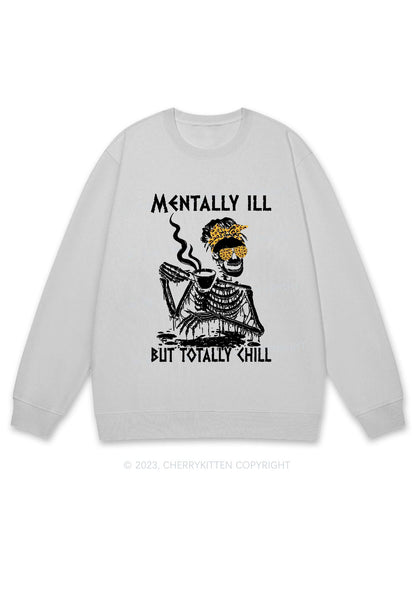 Mentally Ill Halloween Y2K Sweatshirt Cherrykitten